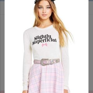 NWT Wildfox Slightly Superficial long sleeve shirt